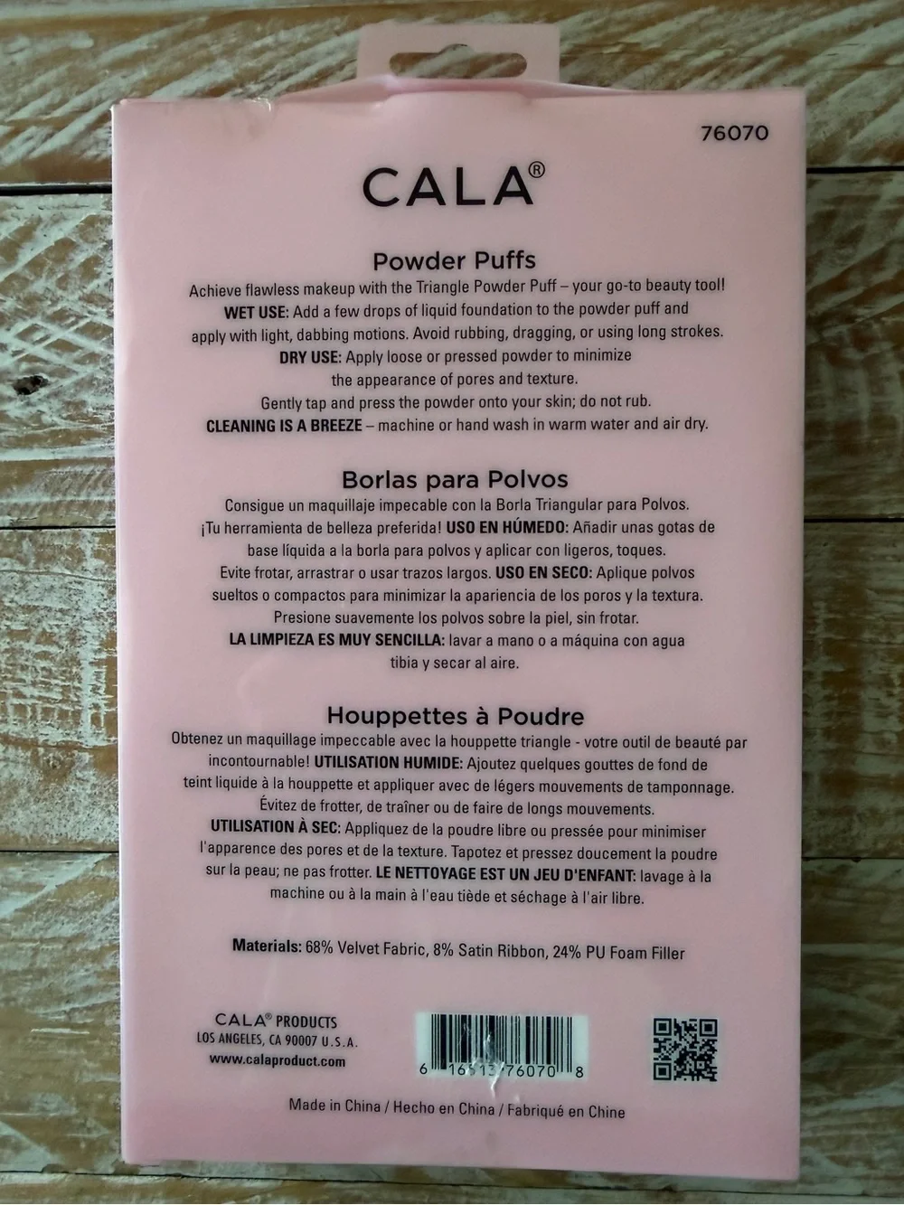 ✨ CALA Velvet Powder Puffs – 12-Piece Set – Nude/Pink/Purple – NEW